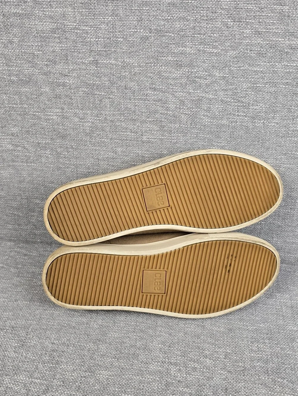 Clae Bradley Low Top Casual Wool Sneakers Tan Mens Sz 12
